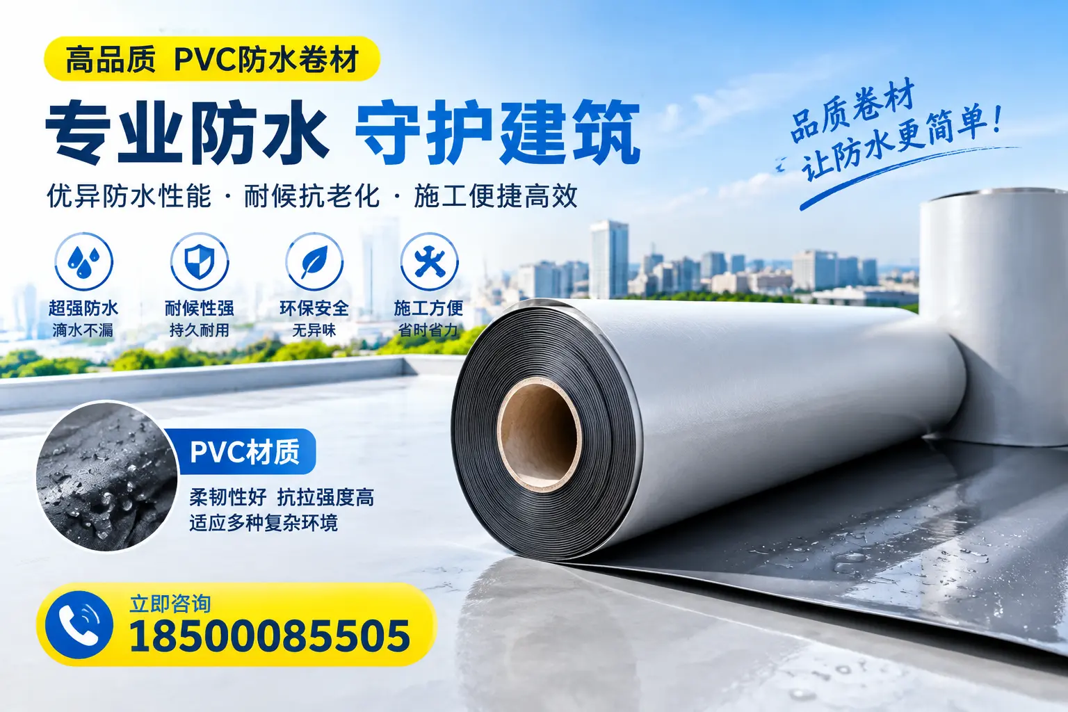 PVC防水卷材的安全性分析,镇江居民需了解的知识